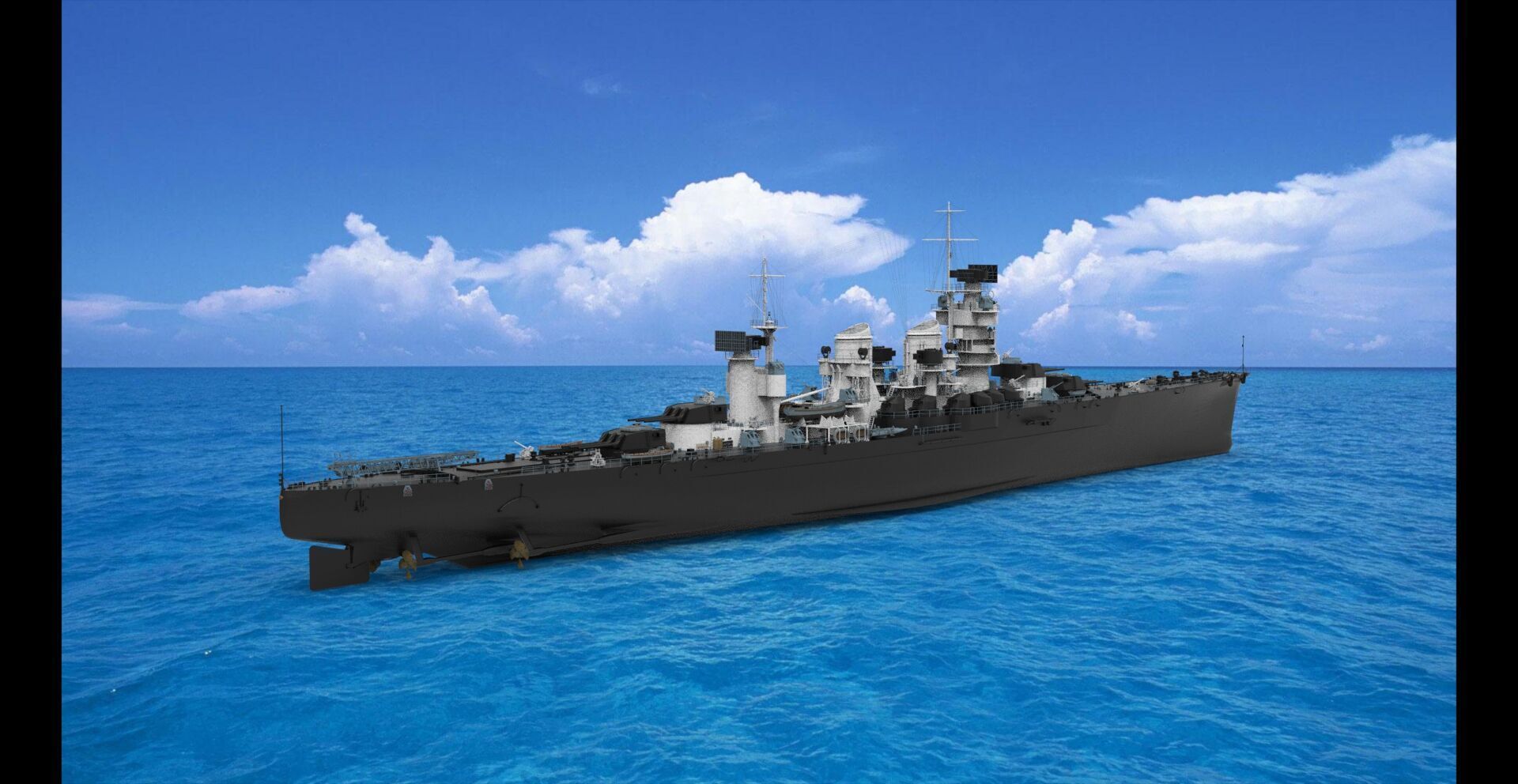 warship 3D model_1