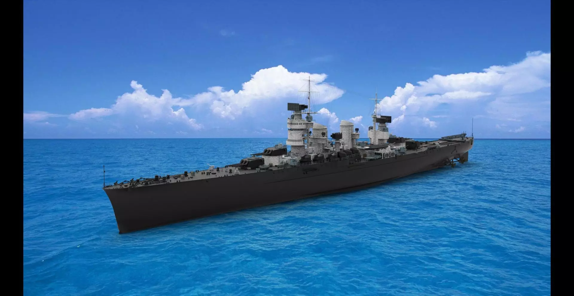 warship 3D model_0