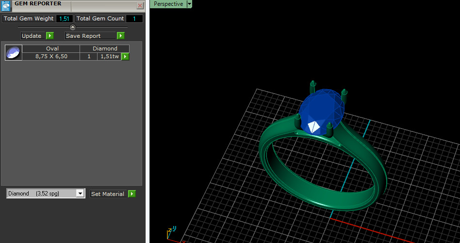 Solitaire ring Model 7057 3D print model_7