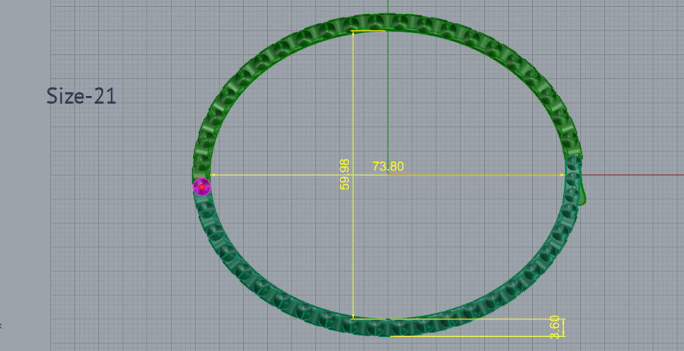 Cart Bracelet size21 Model 7049 3D print model_5