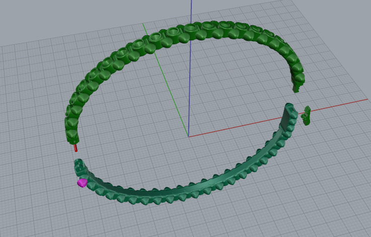 Cart Bracelet size21 Model 7049 3D print model_2