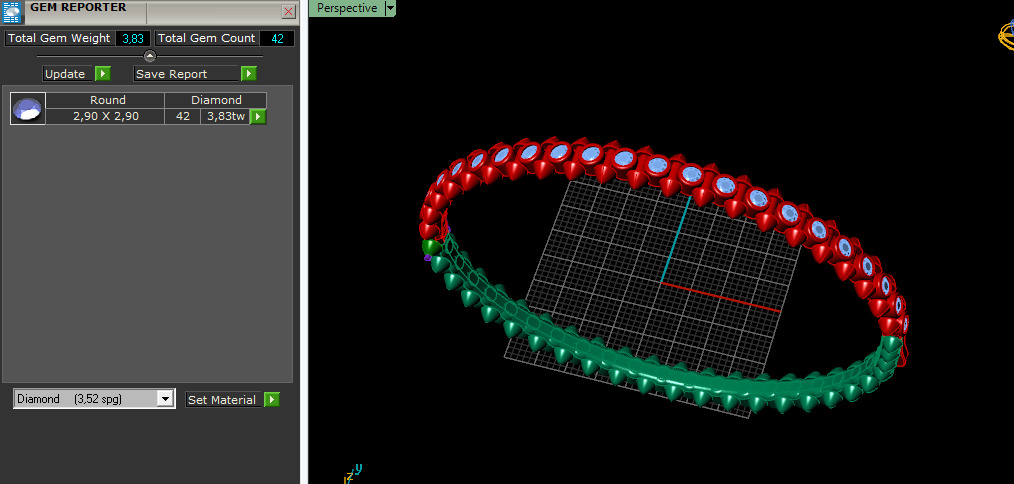 Cart Bracelet size21 Model 7049 3D print model_7