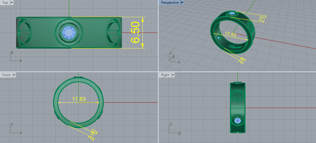 Cart ring Model 7044 3D print model_5