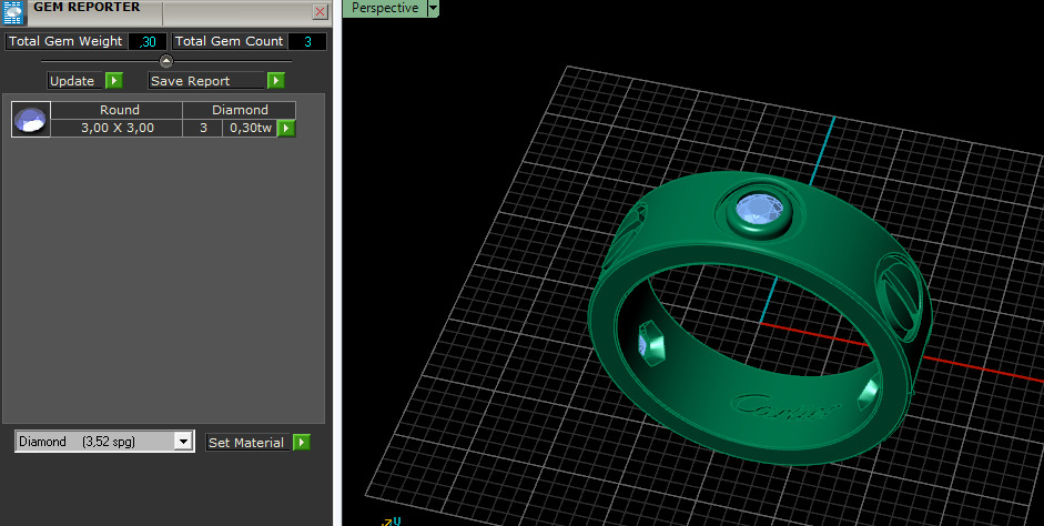 Cart ring Model 7044 3D print model_7
