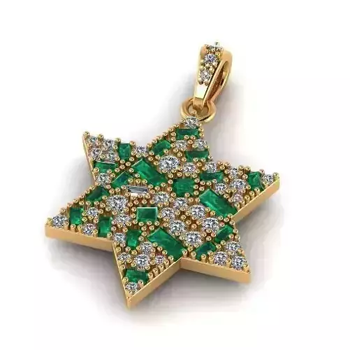 Star of David Pendant Model 7030