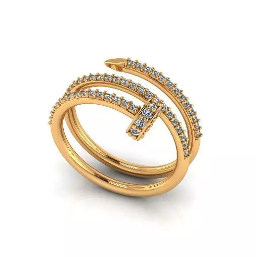 Cart ring Model 7025 3D print model_0