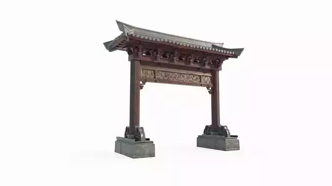 Asian Ancient Architecture Gate
