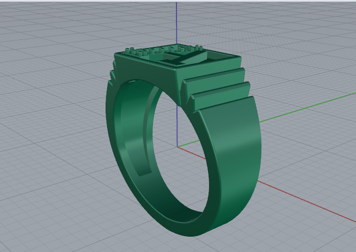 Ring A Model 7096 3D print model_3
