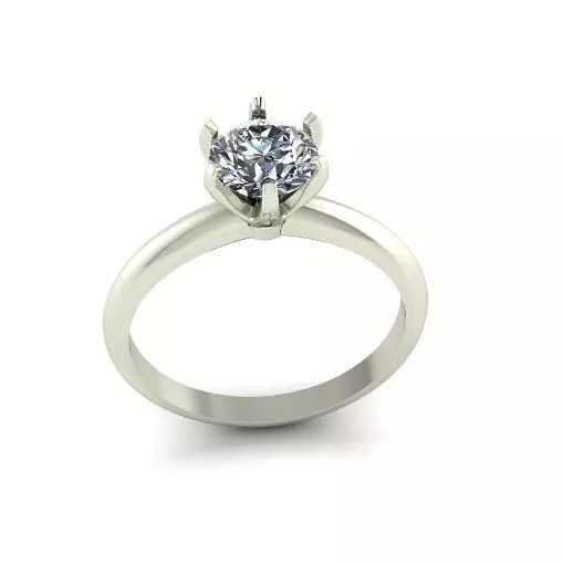 Solitaire ring Model 7088 3D print model_0