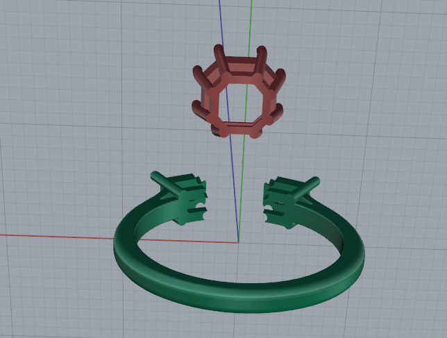 Solitaire ring Model 7083 3D print model_4