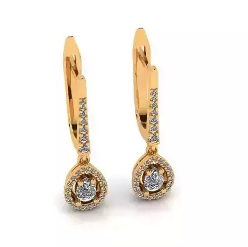 Earrings Pear Model 7080