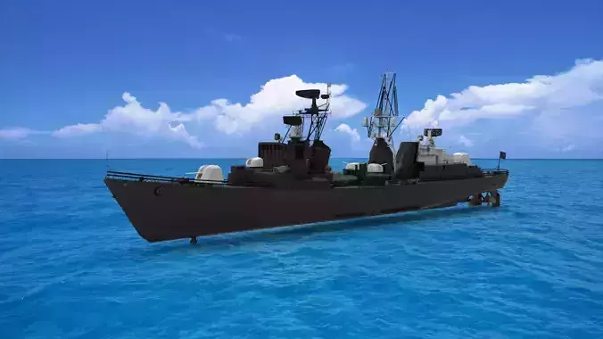 Type 051 destroyer 3D model