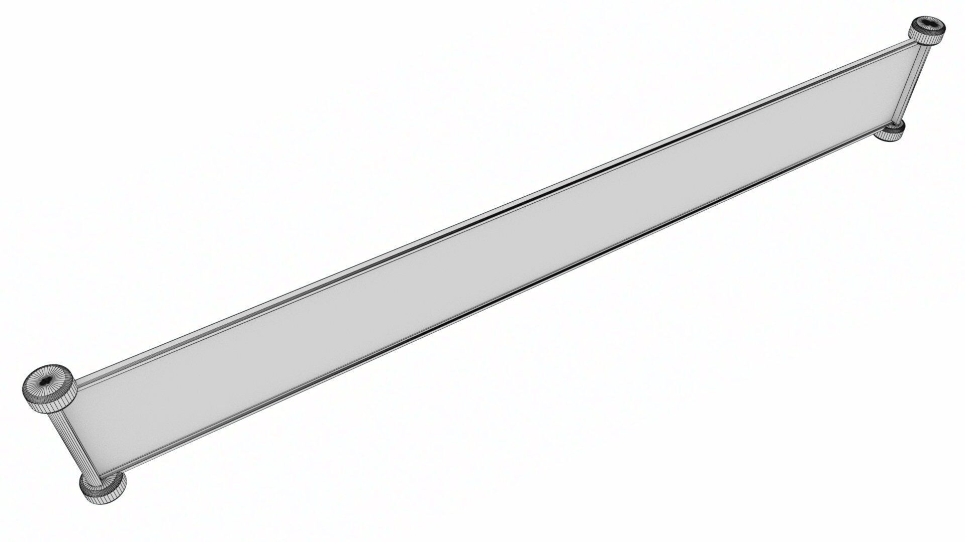 Futuristic LED Hologram Neon Banner Sign Low-poly 3D model_31