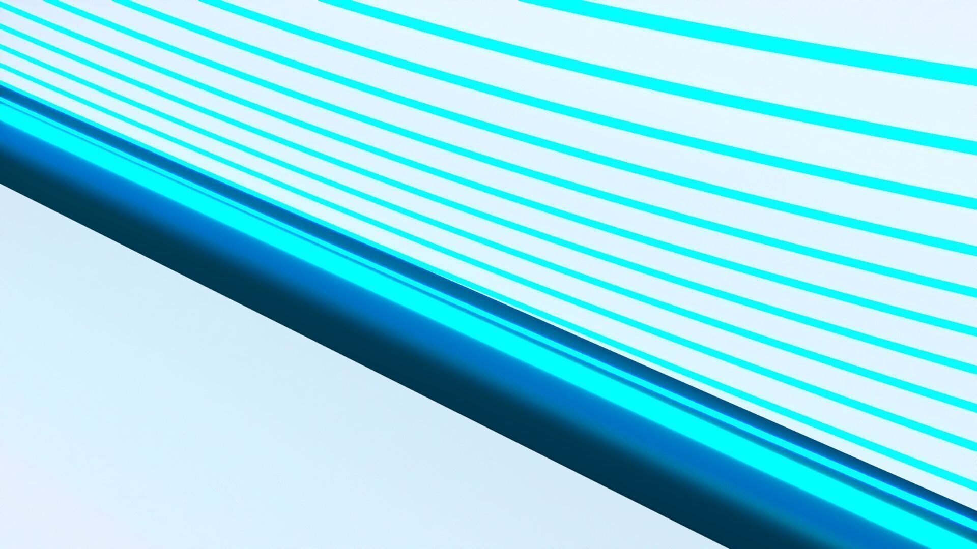 Futuristic LED Hologram Neon Banner Sign Low-poly 3D model_17