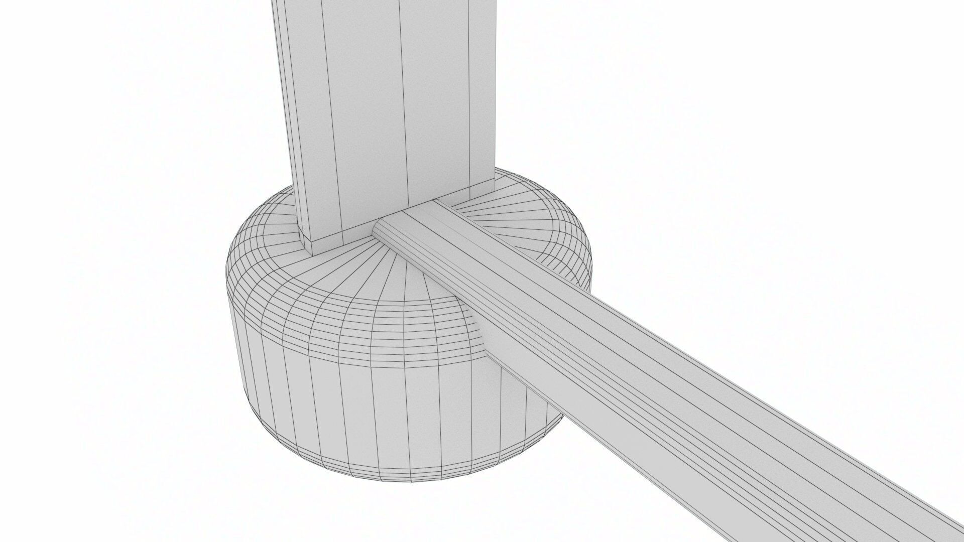 Futuristic LED Hologram Neon Banner Sign Low-poly 3D model_32