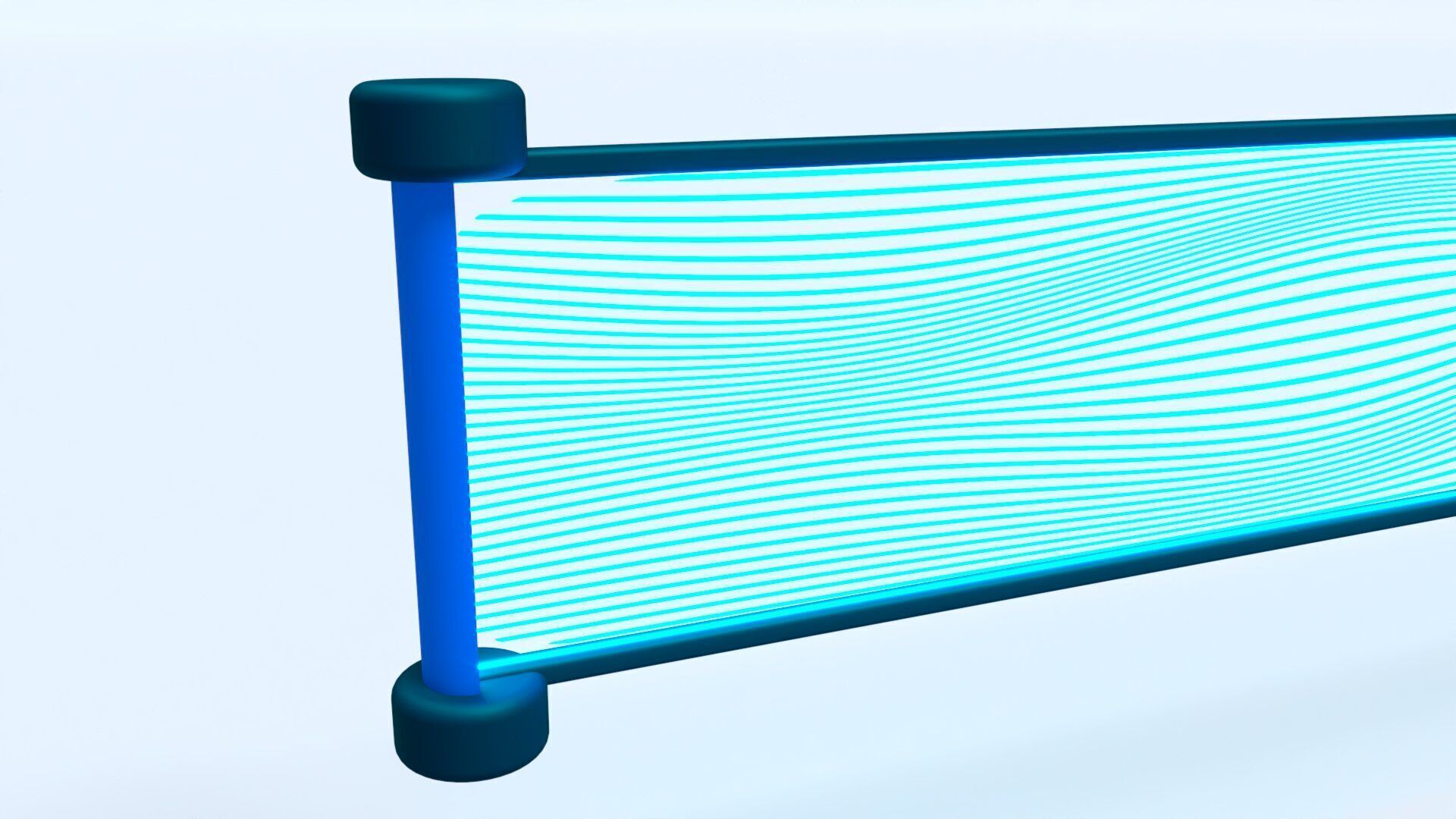 Futuristic LED Hologram Neon Banner Sign Low-poly 3D model_9