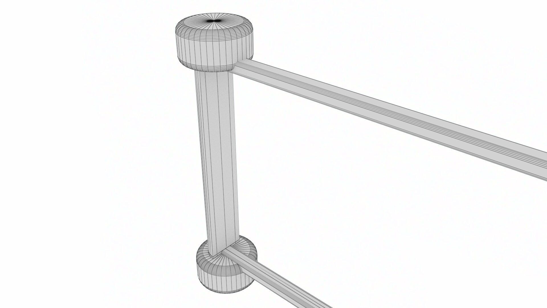 Futuristic LED Hologram Neon Banner Sign Low-poly 3D model_22