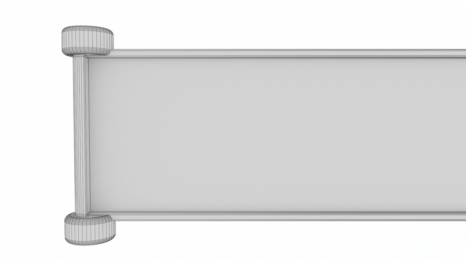 Futuristic LED Hologram Neon Banner Sign Low-poly 3D model_24