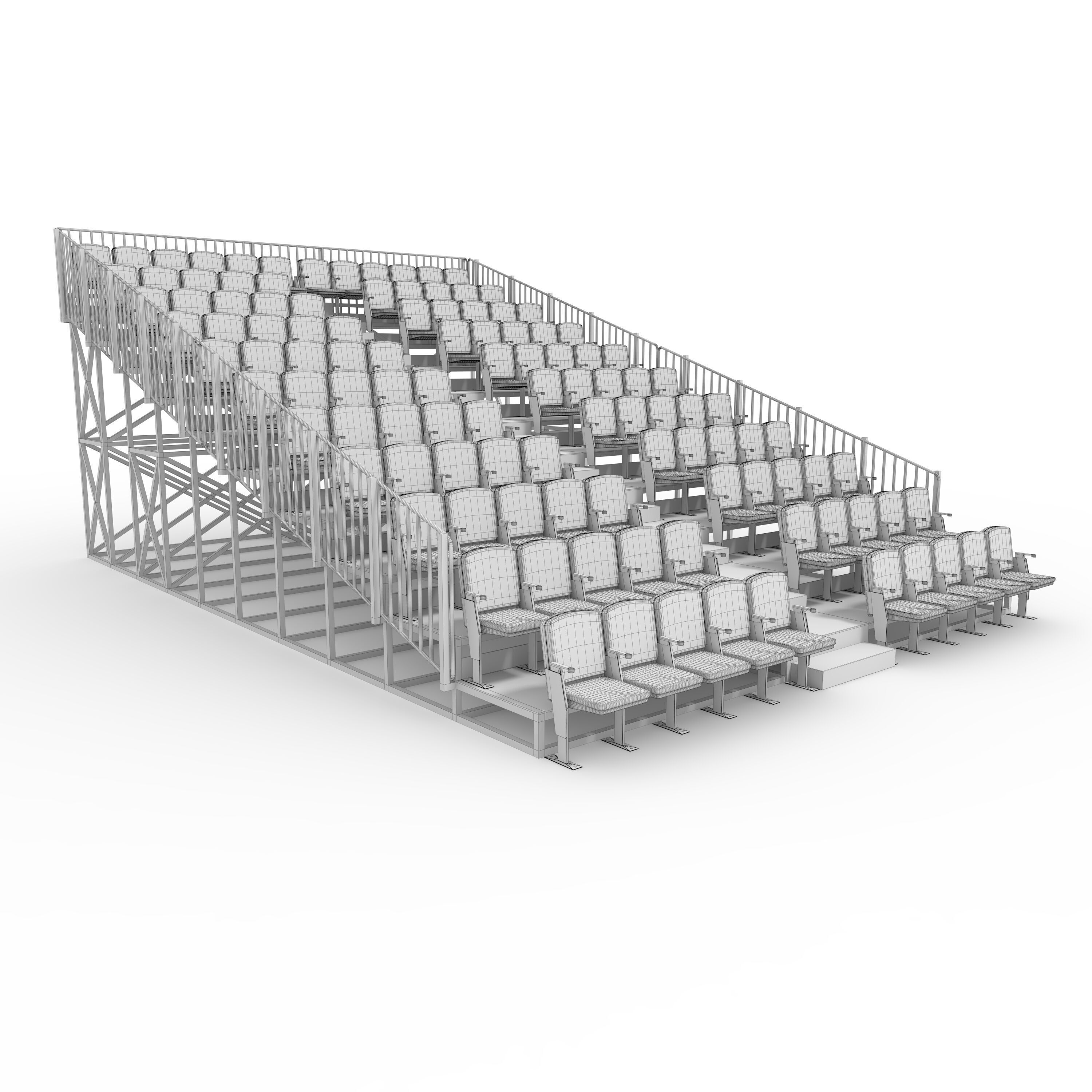 Bleachers 14 3D model_9