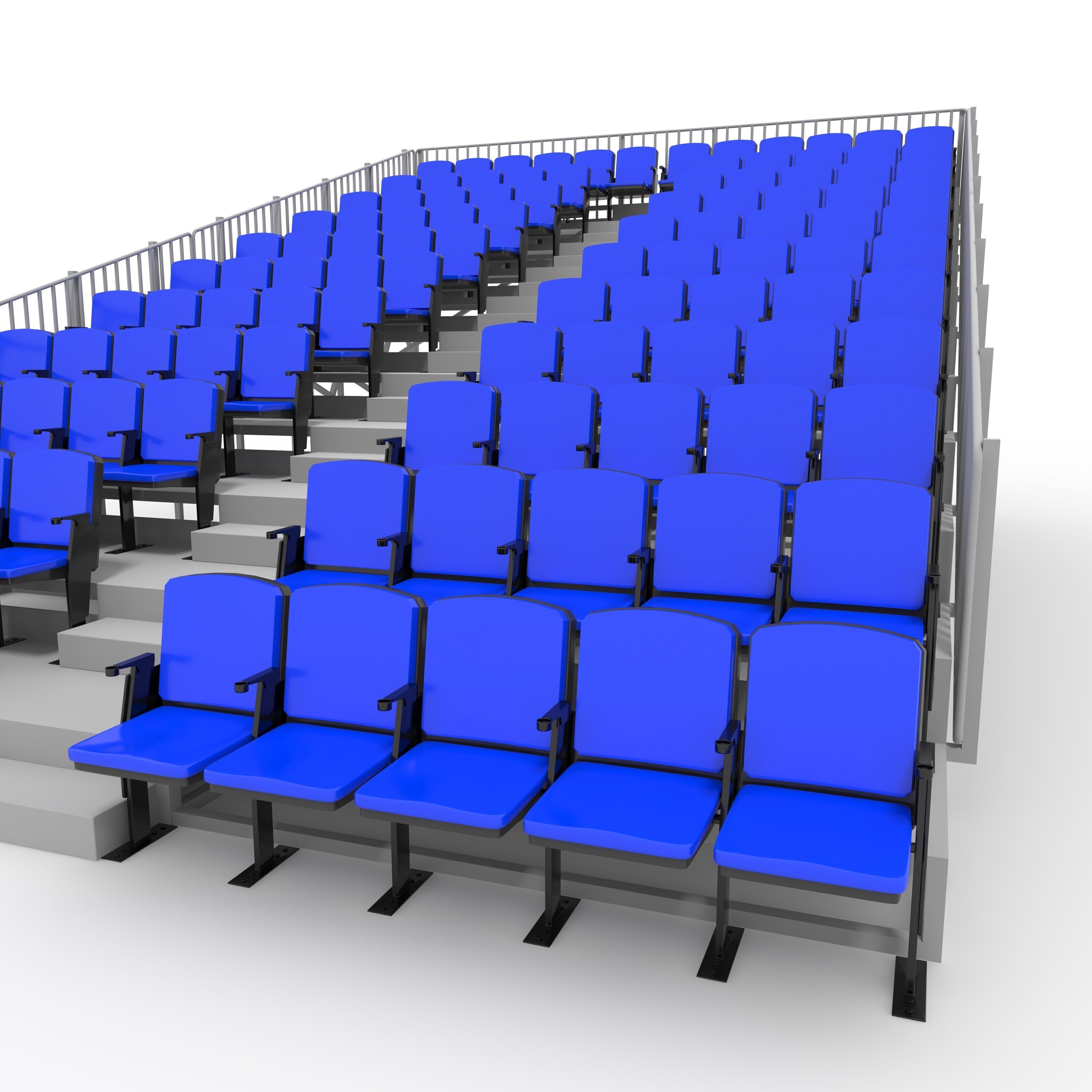 Bleachers 14 3D model_22