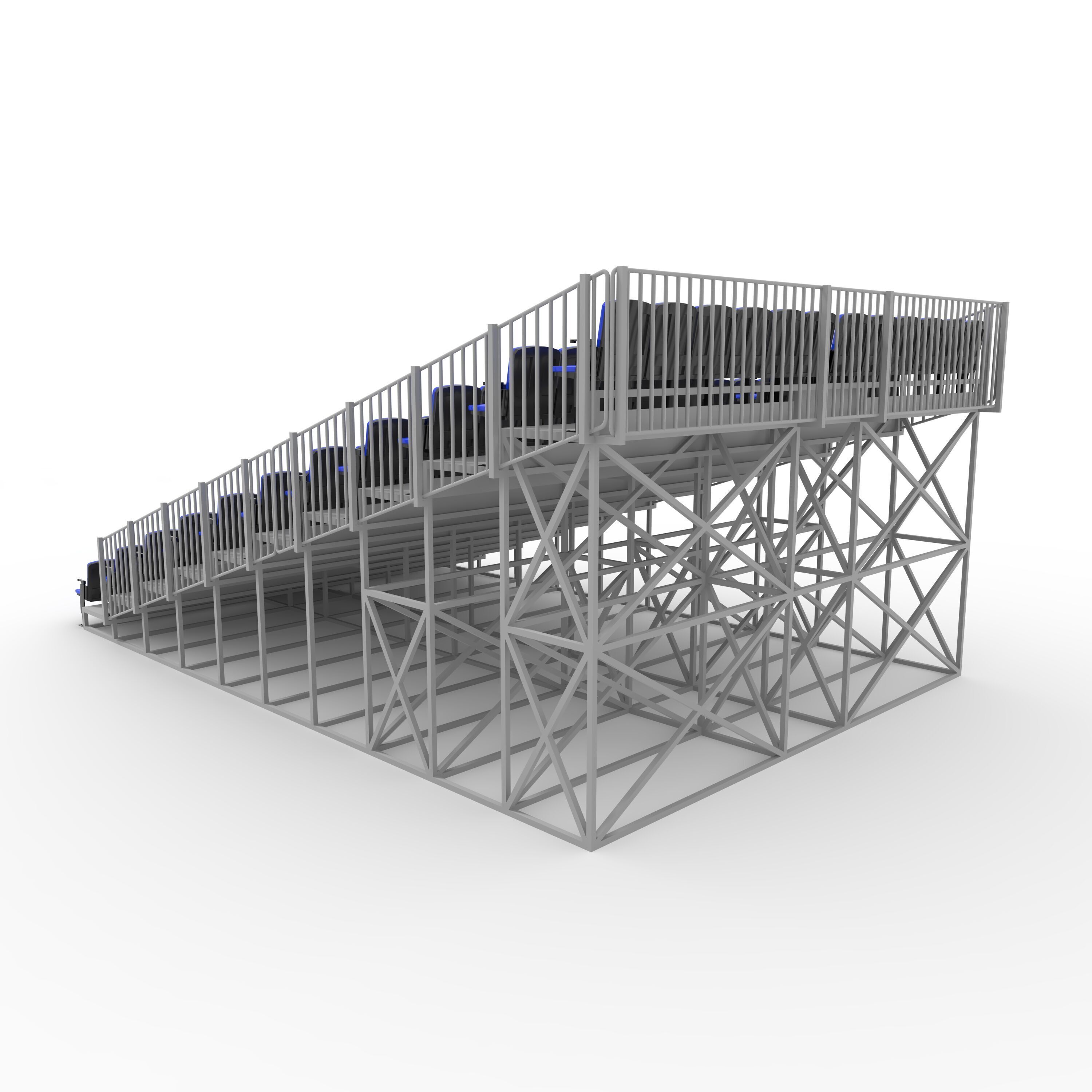 Bleachers 14 3D model_14