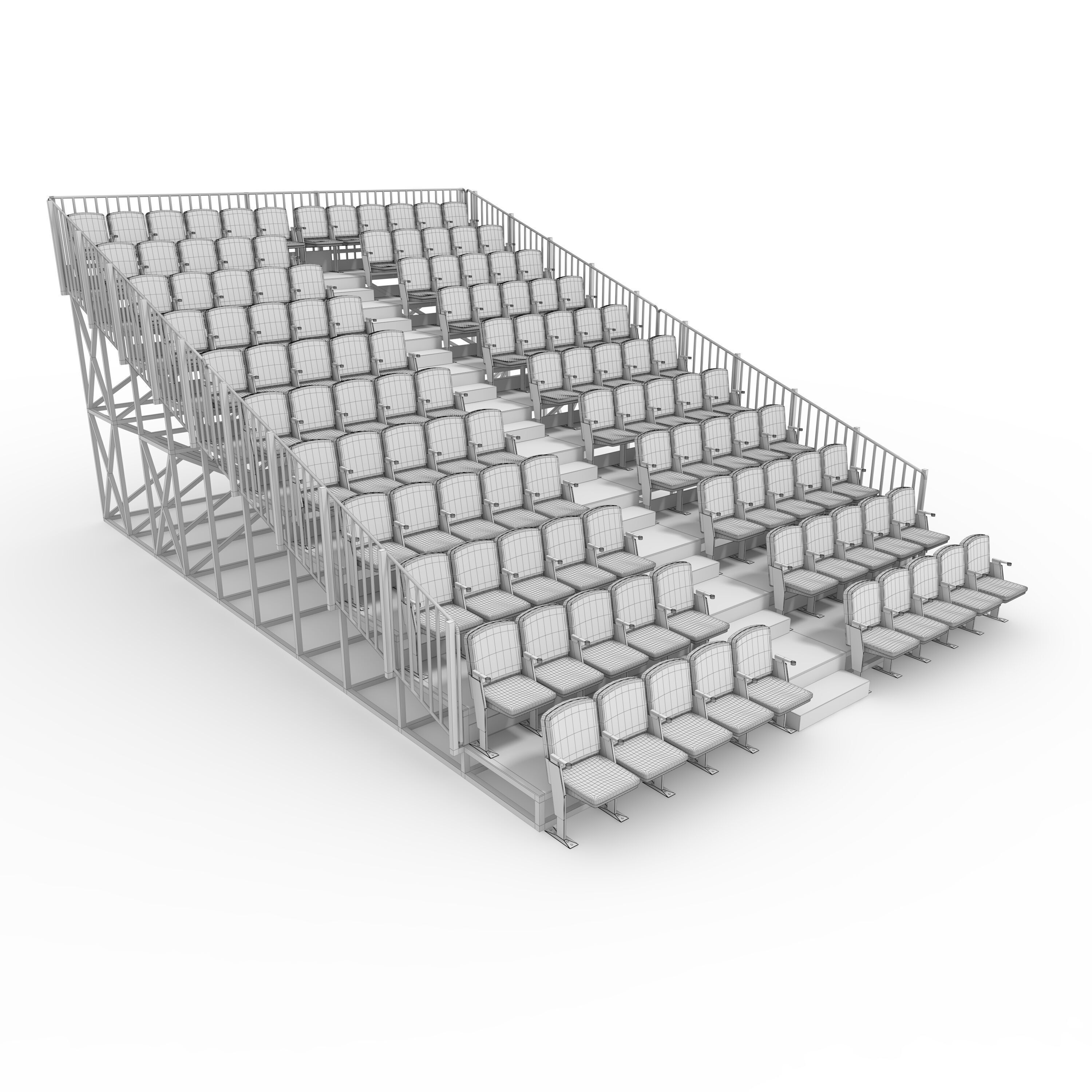Bleachers 14 3D model_1