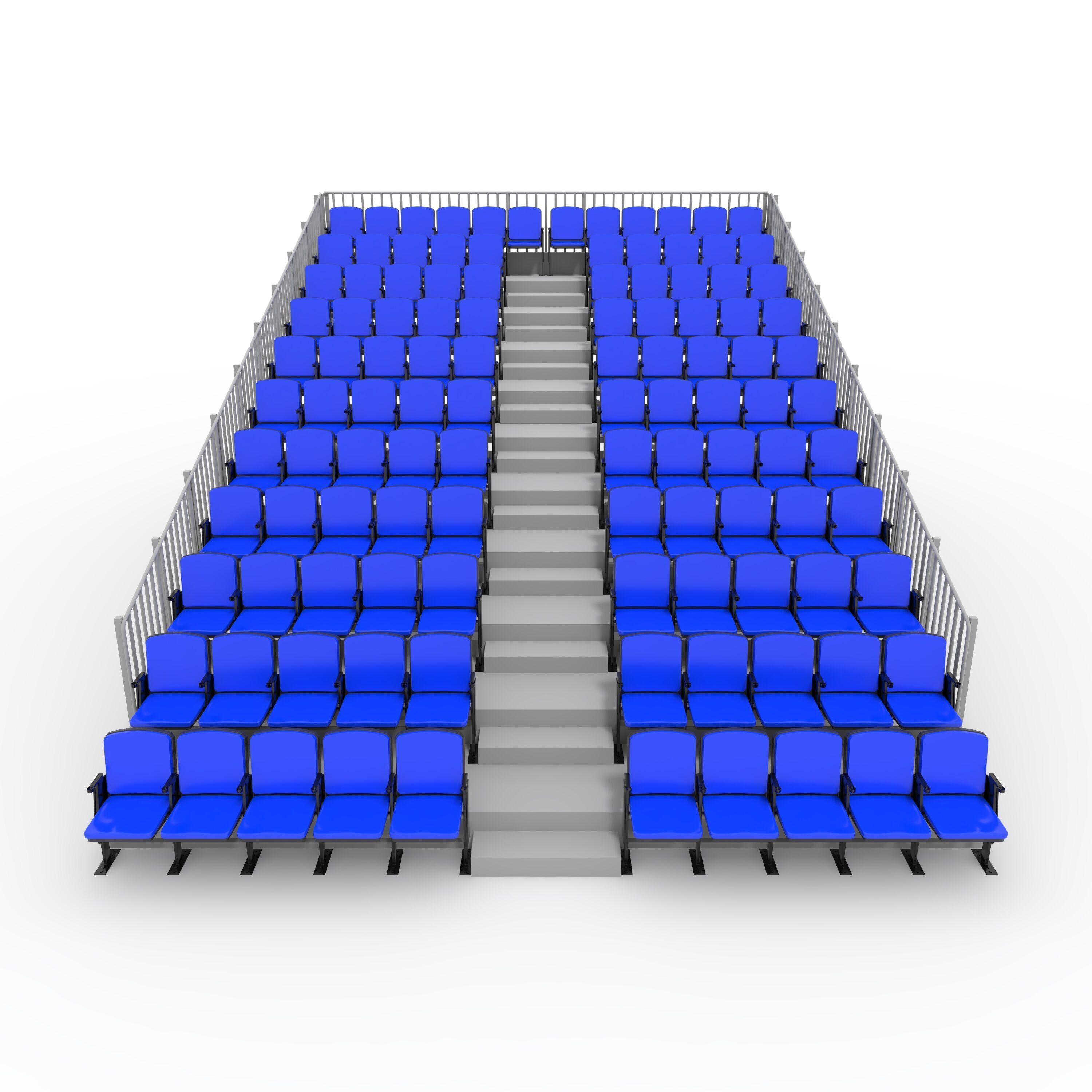 Bleachers 14 3D model_2