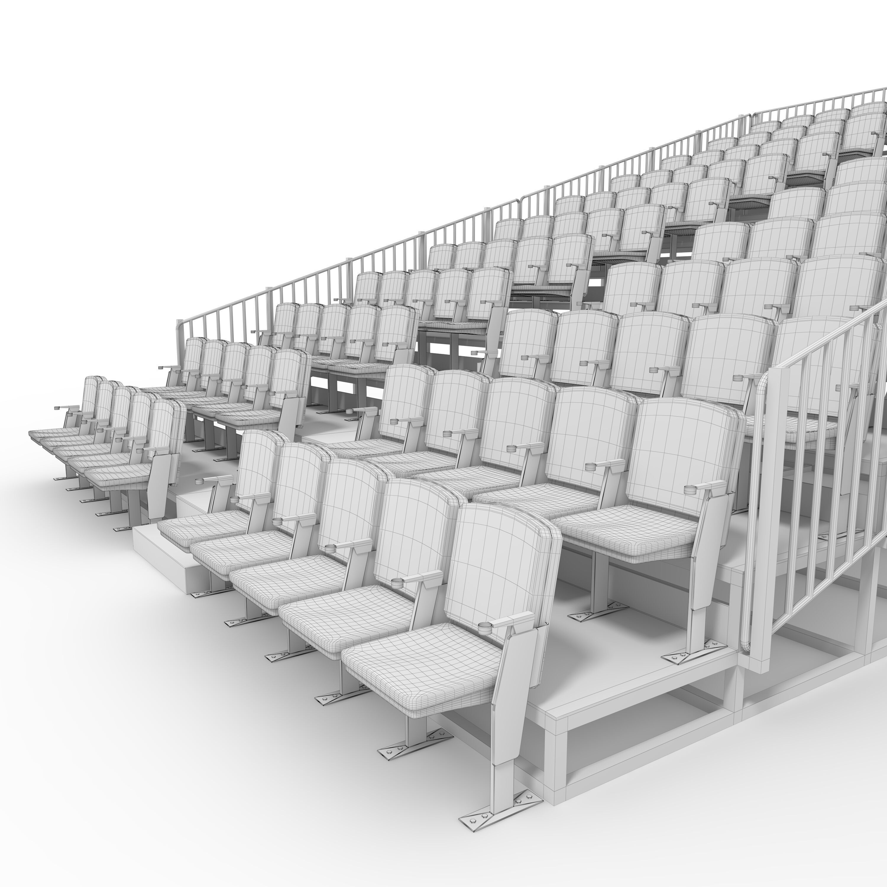 Bleachers 14 3D model_21