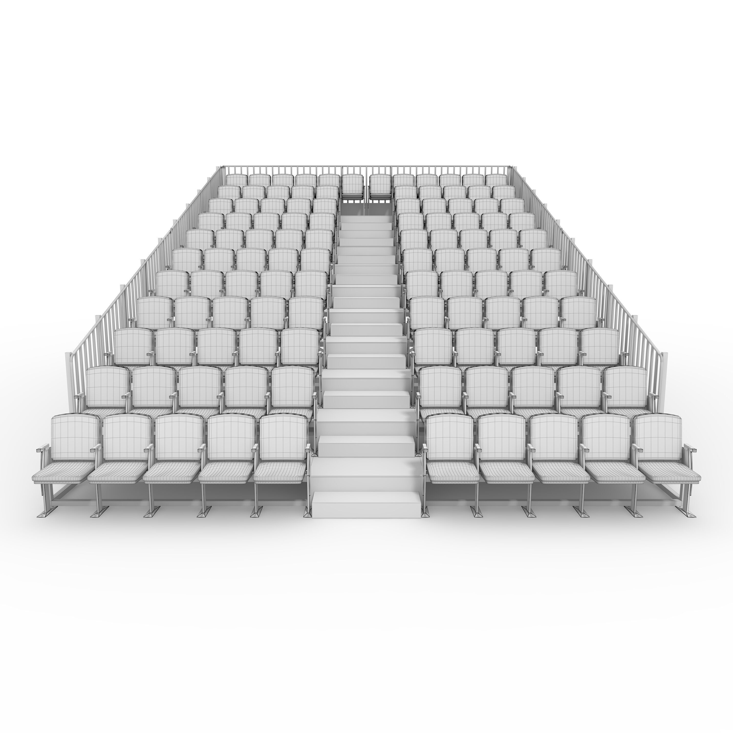 Bleachers 14 3D model_11