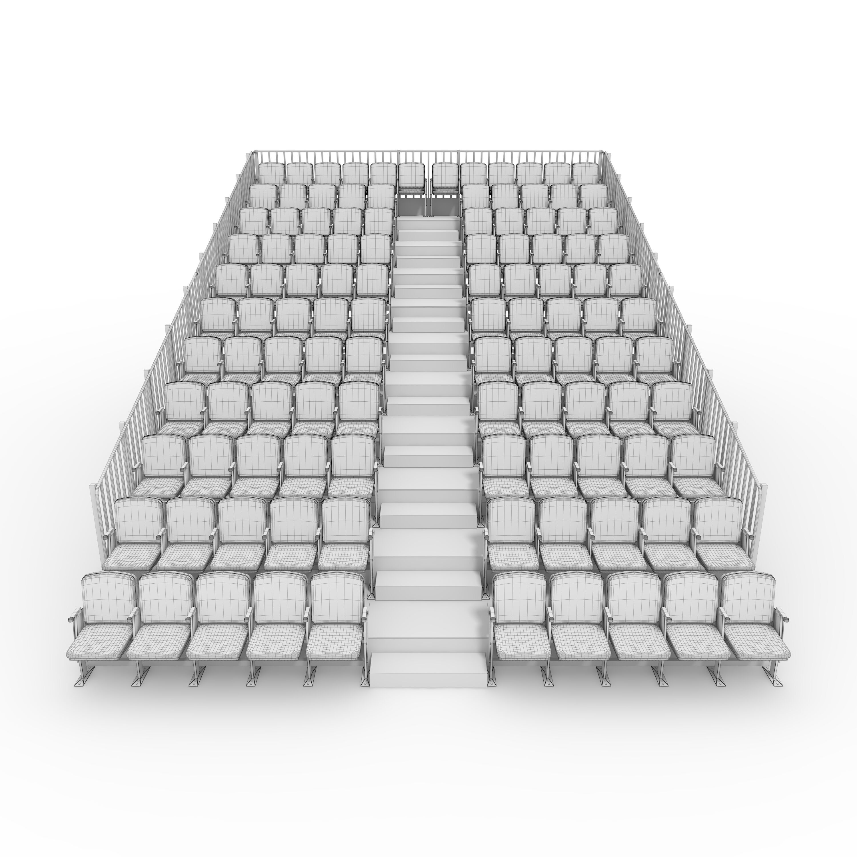 Bleachers 14 3D model_3