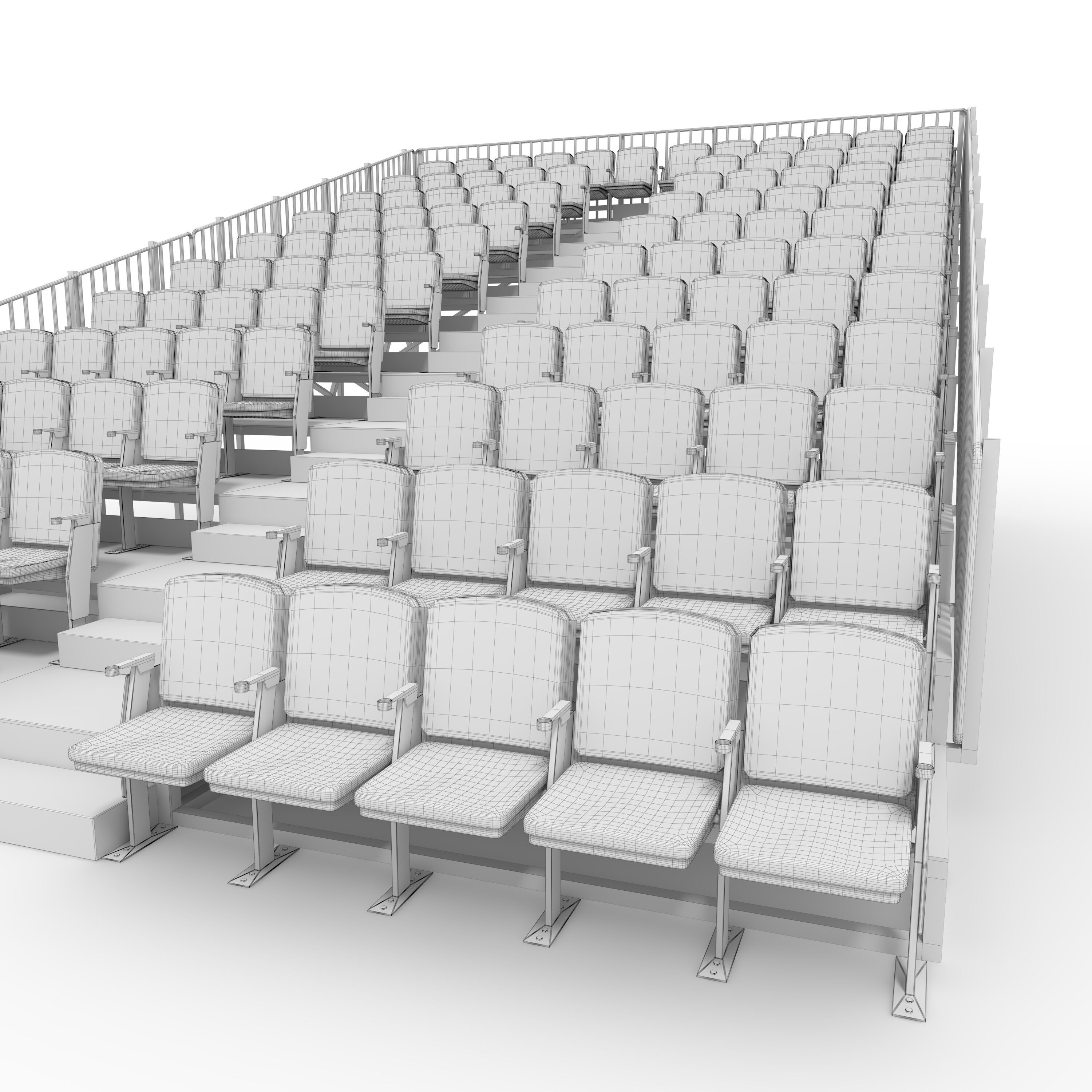 Bleachers 14 3D model_23
