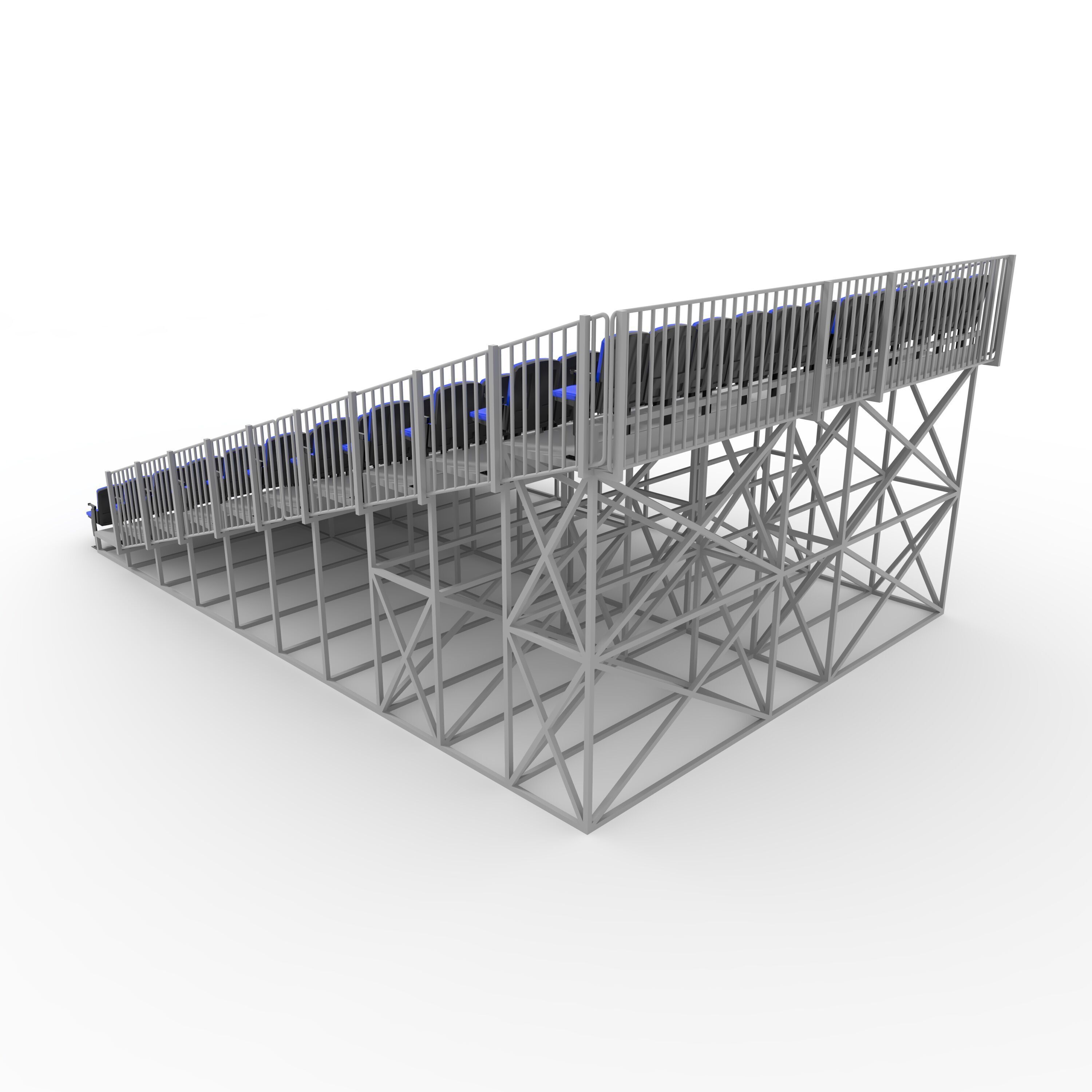 Bleachers 14 3D model_6
