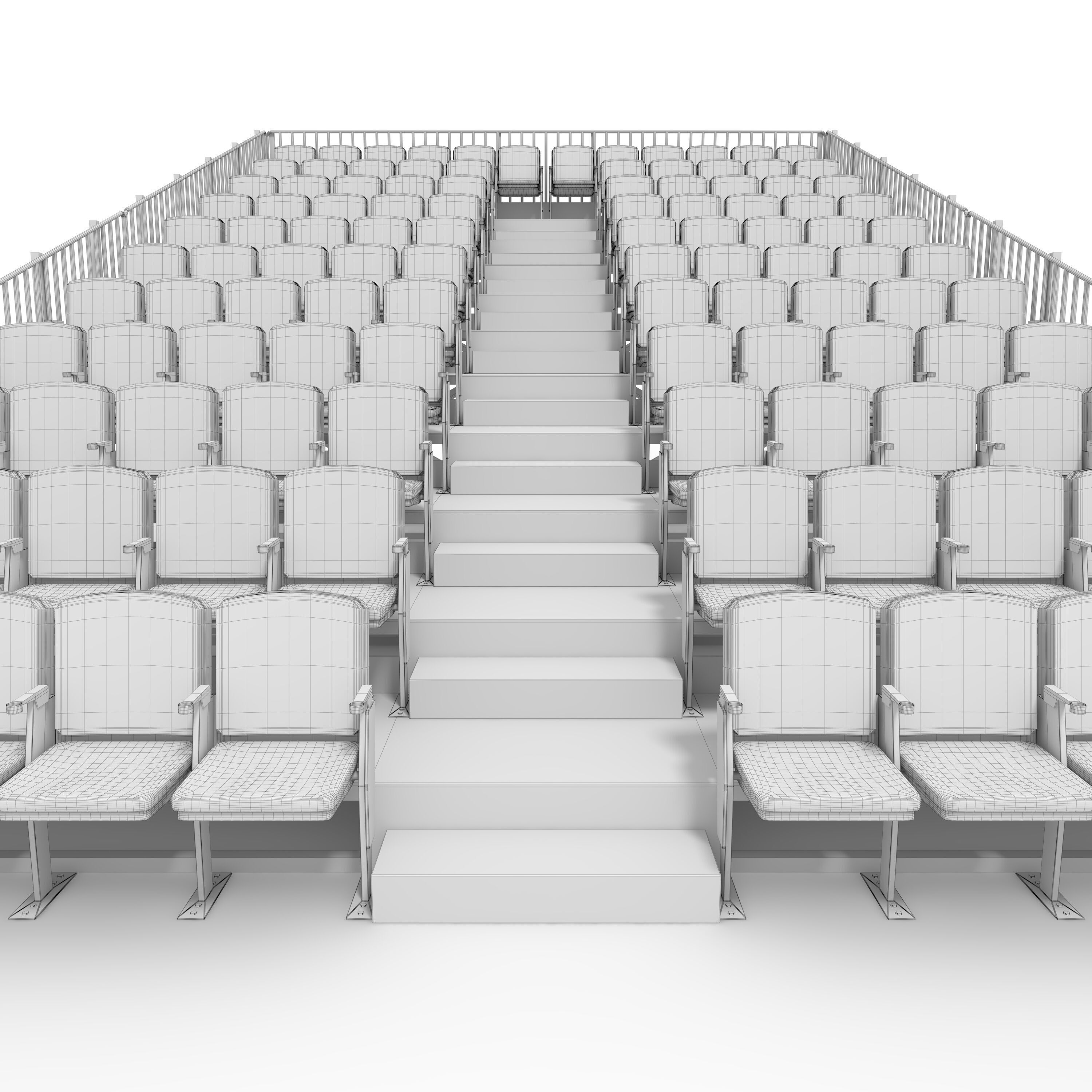 Bleachers 14 3D model_19