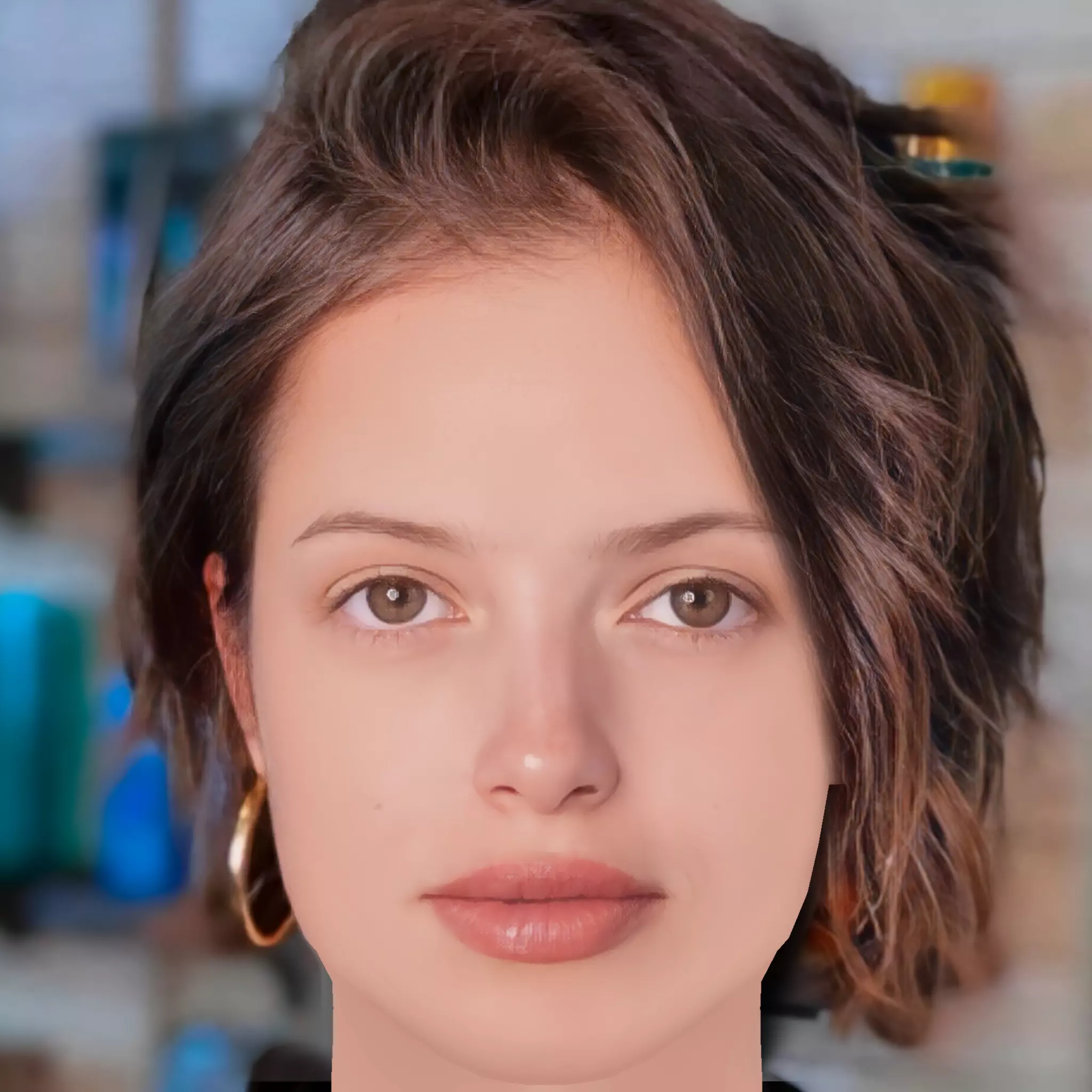 Agatha Moreira Head - No Hair - Low poly head for game Low-poly 3D model_0