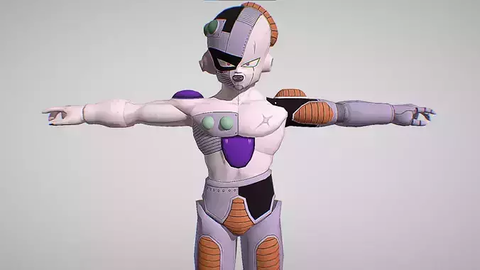 Mecha Frieza - Dragon Ball Z - Budokai Low-poly 3D model