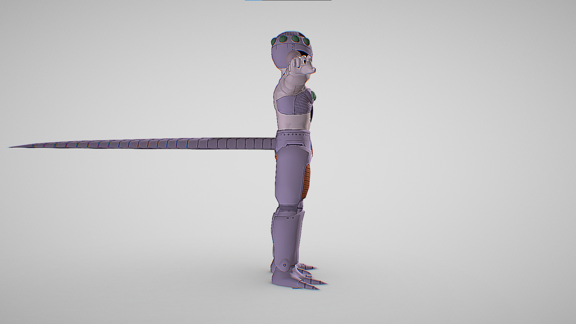 Mecha Frieza - Dragon Ball Z - Budokai Low-poly 3D model_4