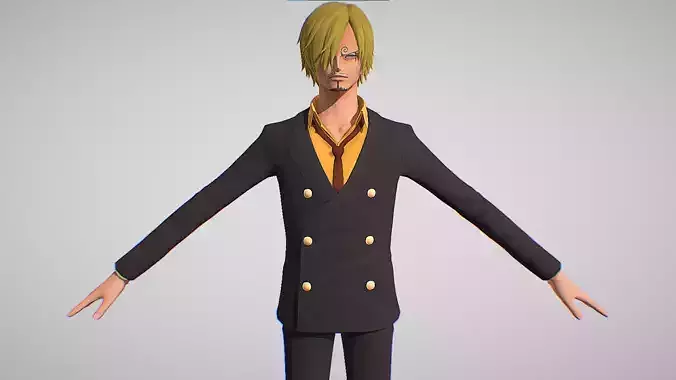 Sanji - One Piece - Odyssey - Straw Hat Pirates Low-poly 3D model