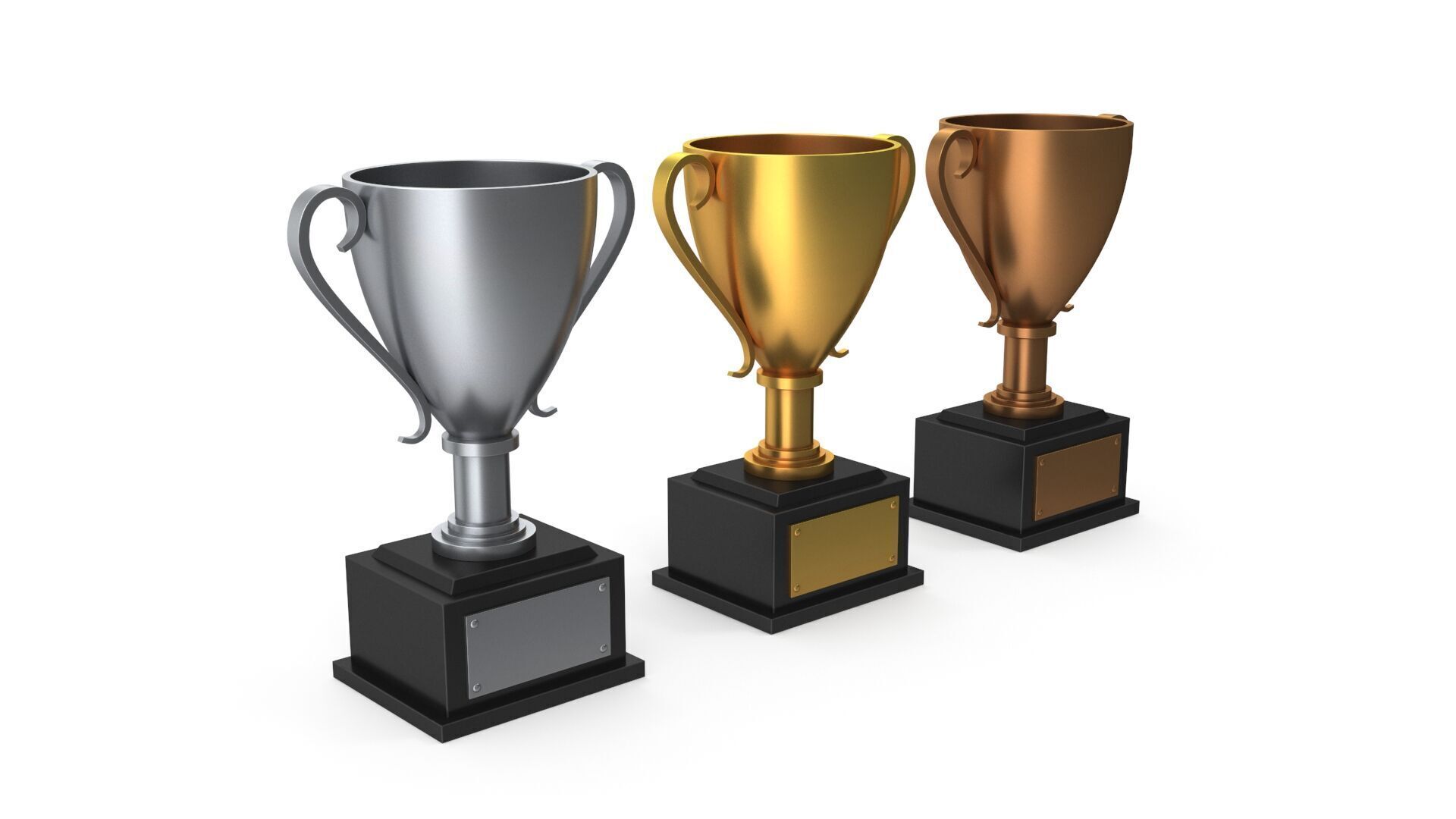Trophy cups 3D model_5