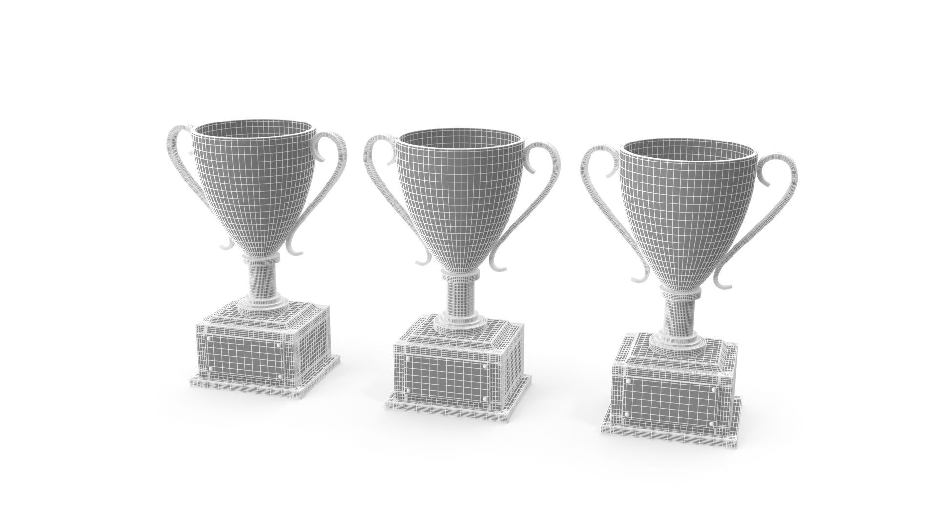 Trophy cups 3D model_13