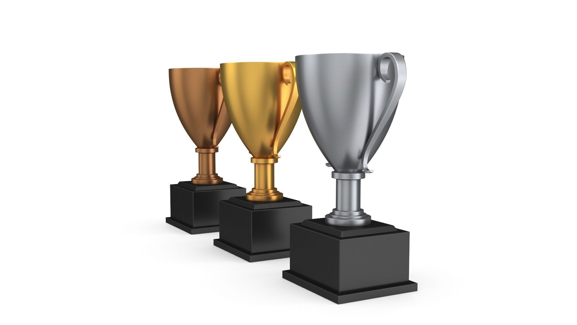 Trophy cups 3D model_4