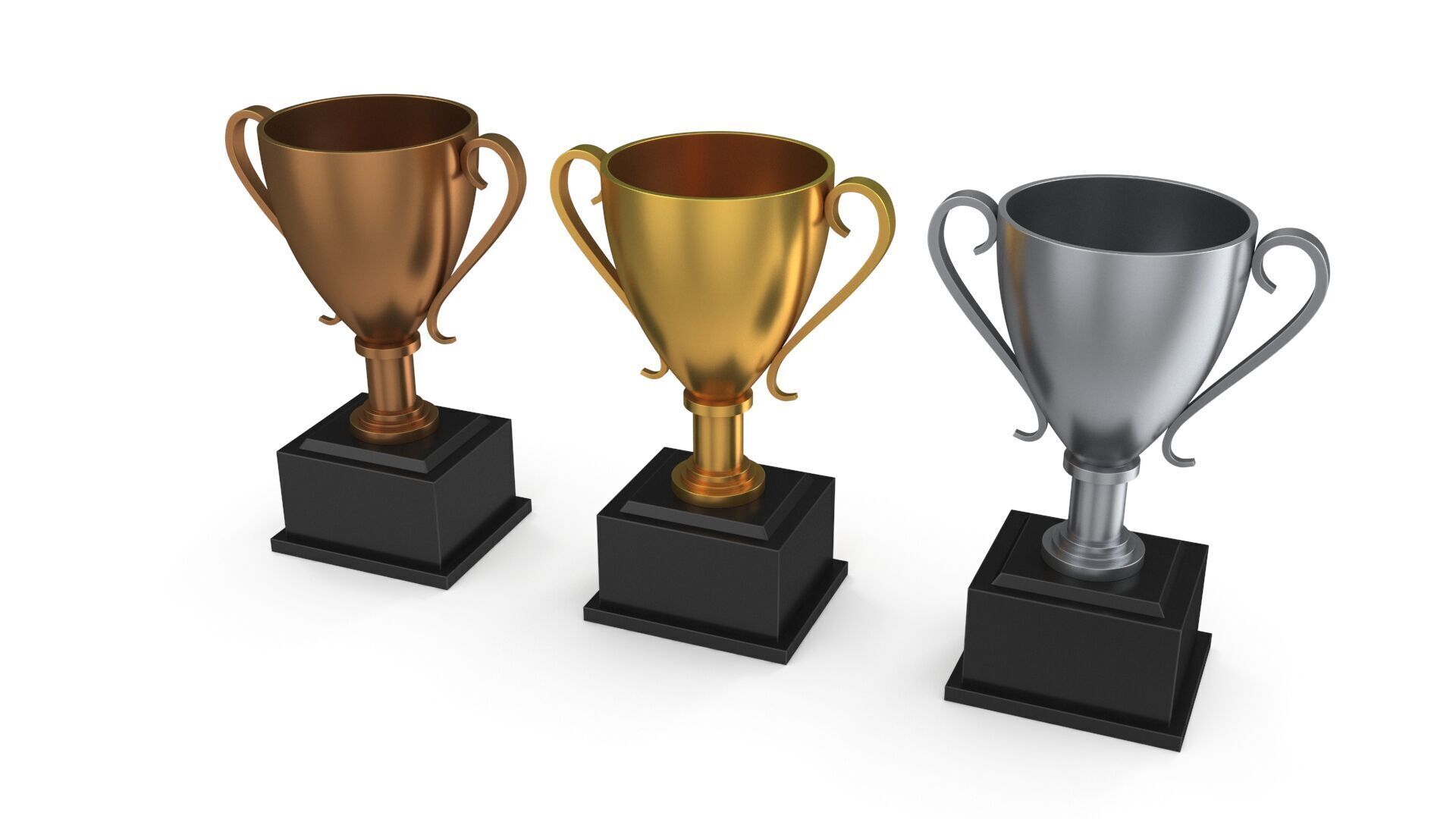 Trophy cups 3D model_3