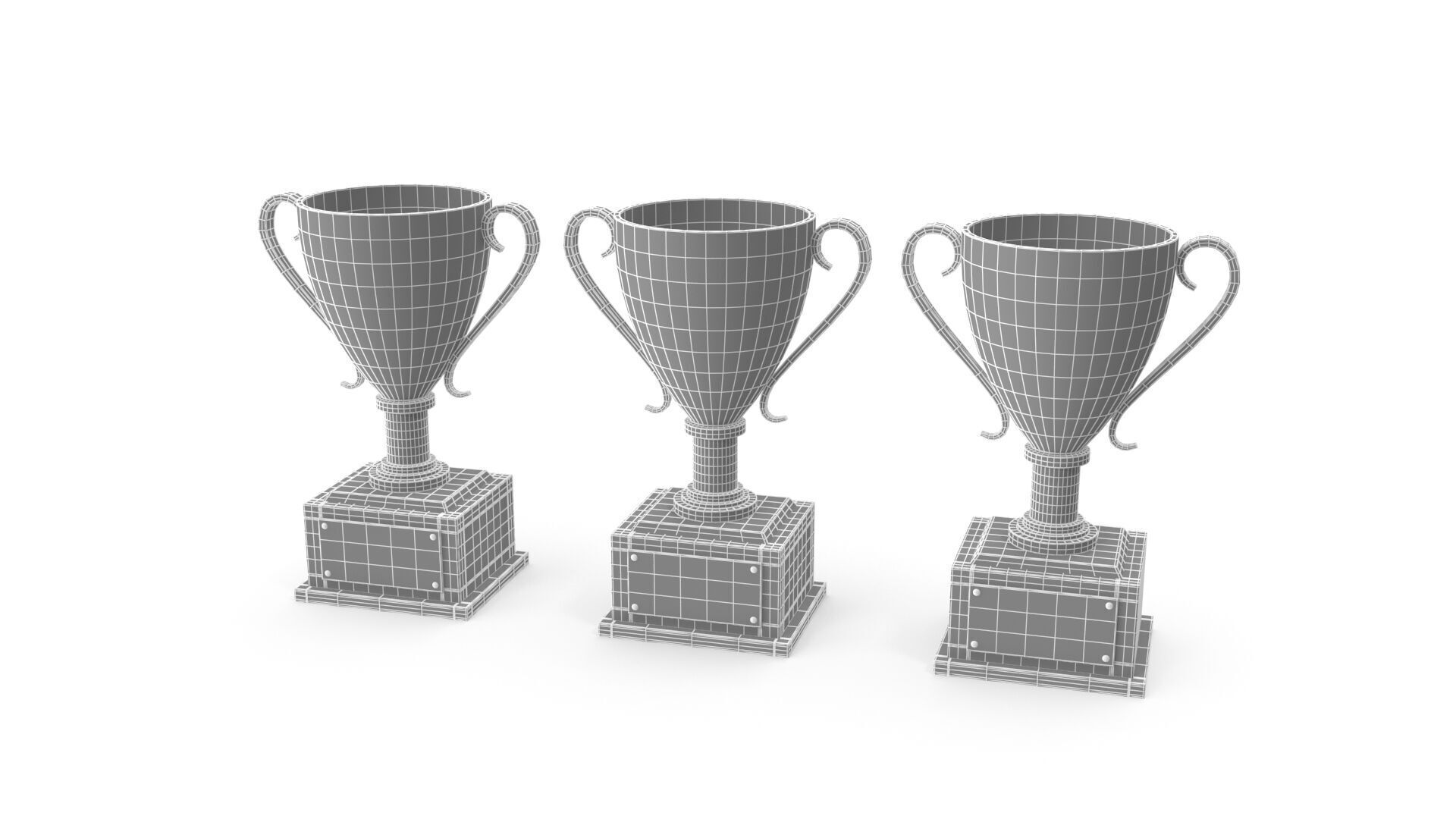 Trophy cups 3D model_12