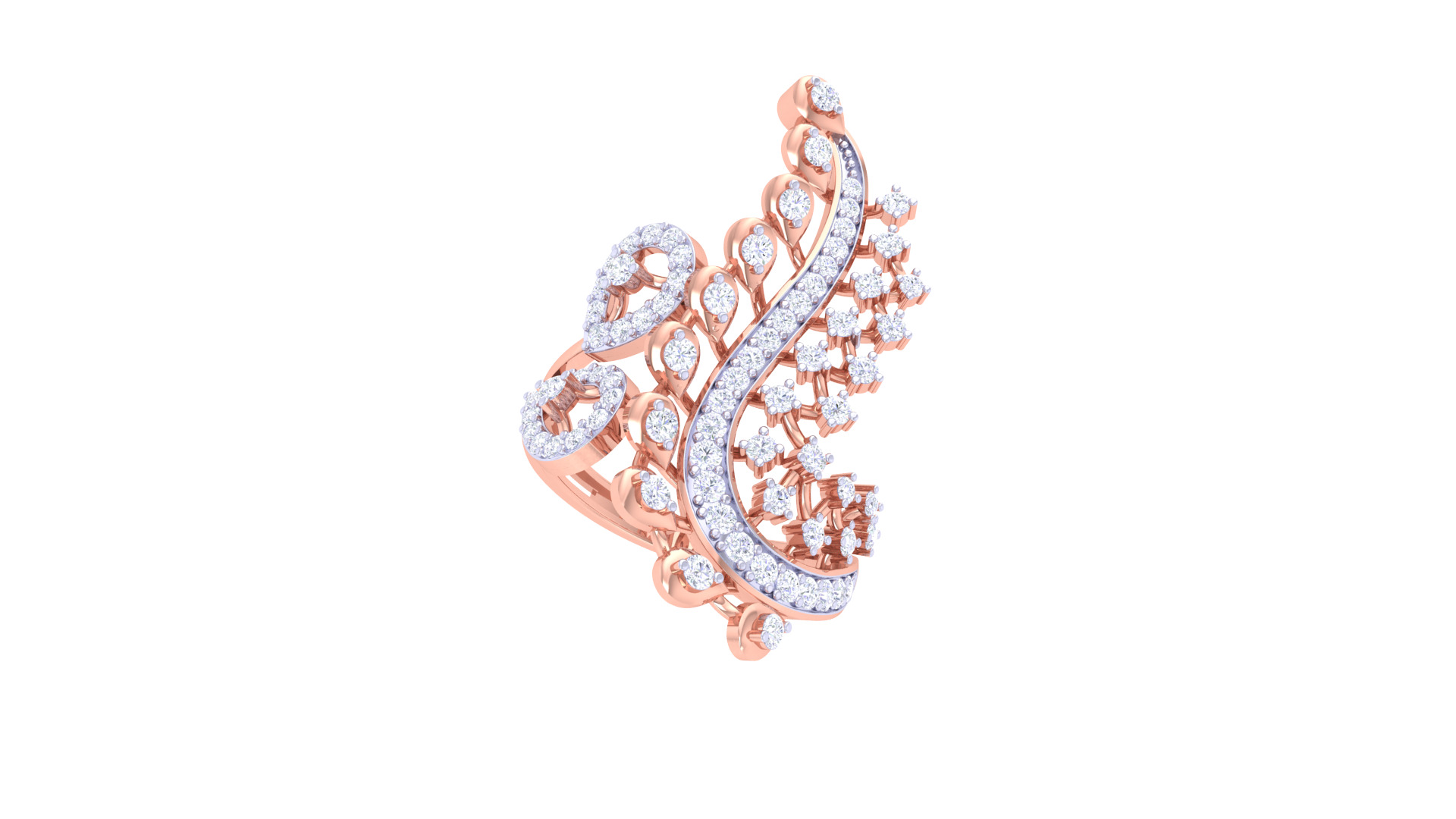 Women Ring Render 3dm STL OBJ FBX Details 3D print model_2