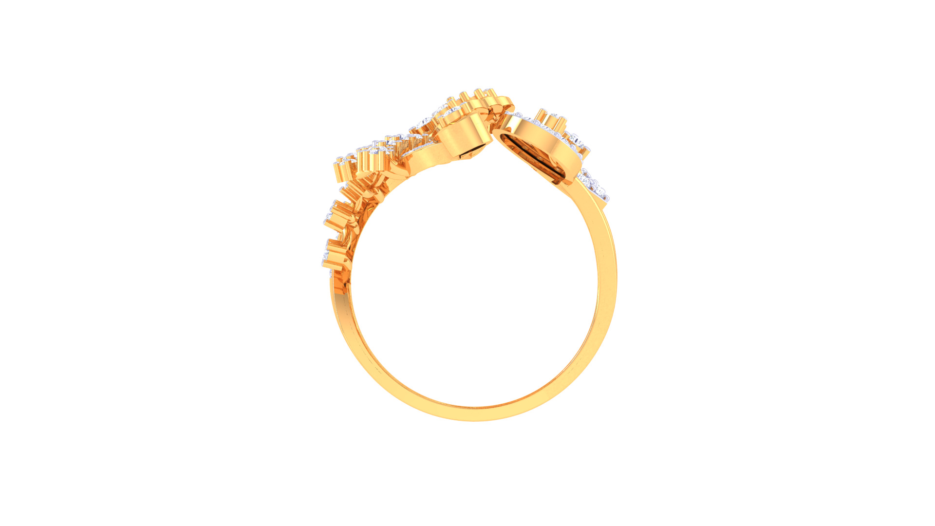 Women Ring Render 3dm STL OBJ FBX Details 3D print model_4