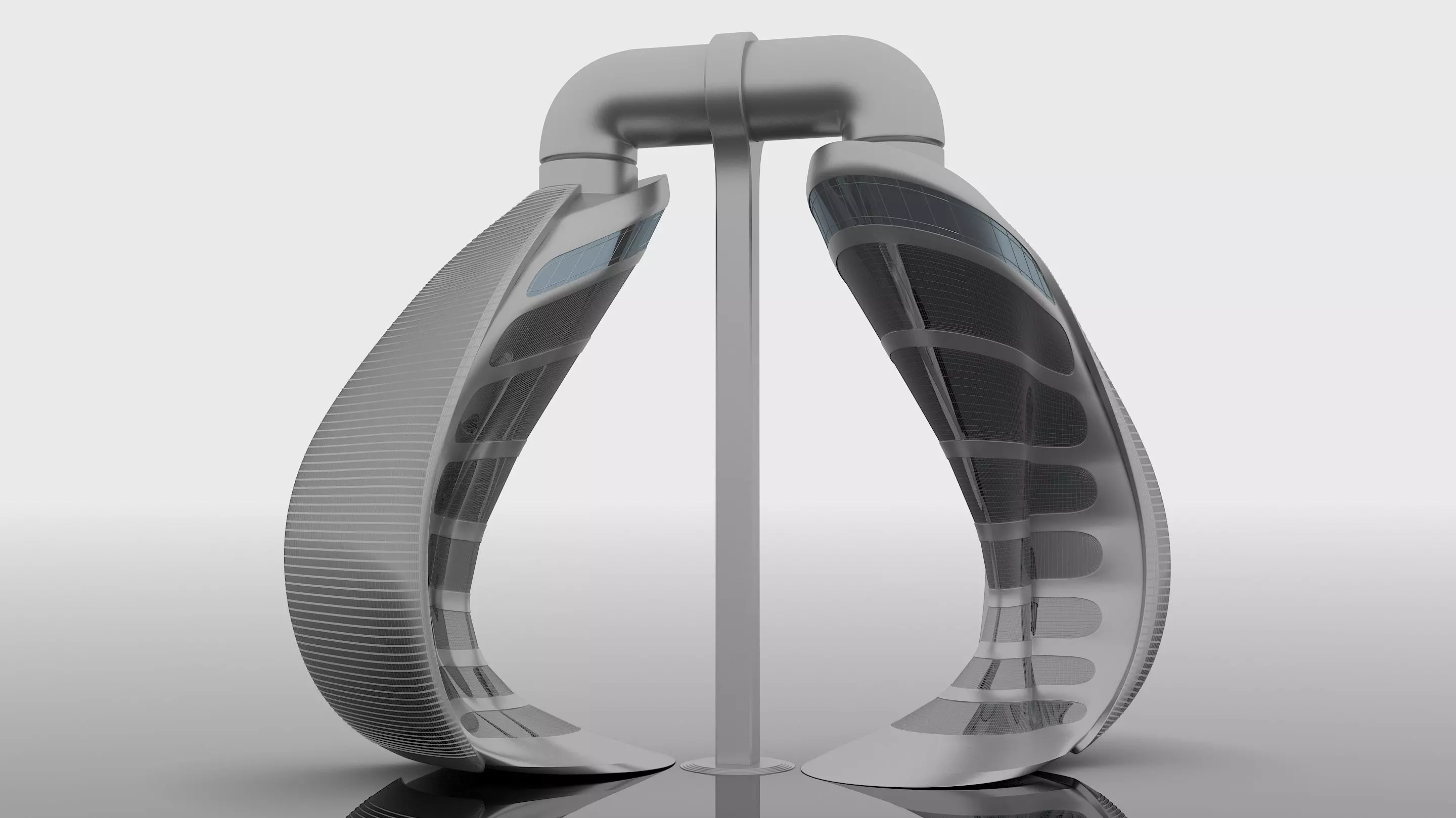 Dubai Towers-Skyscraper  3D model_0