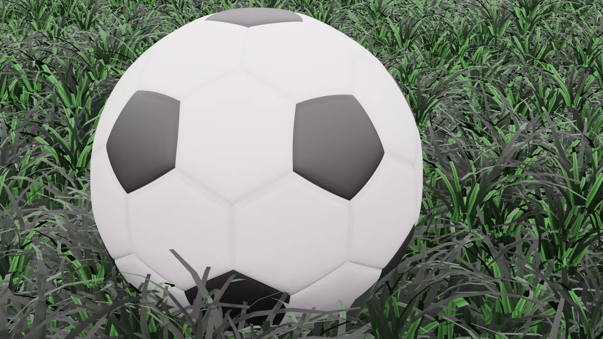 Realistic 3D Soccer Ball  Game Animation Ready  Low Cost Model 3D model_0
