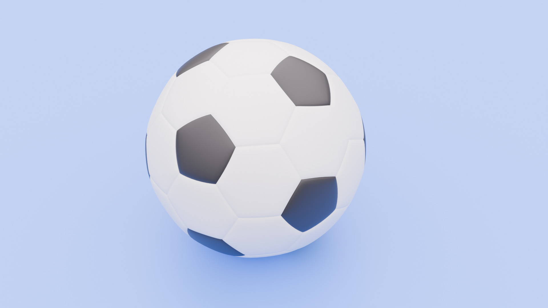 Realistic 3D Soccer Ball  Game Animation Ready  Low Cost Model 3D model_1
