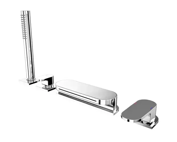  Ravak Chrome Deck-Mounted Four-Hole Bathtub Tap CR 025