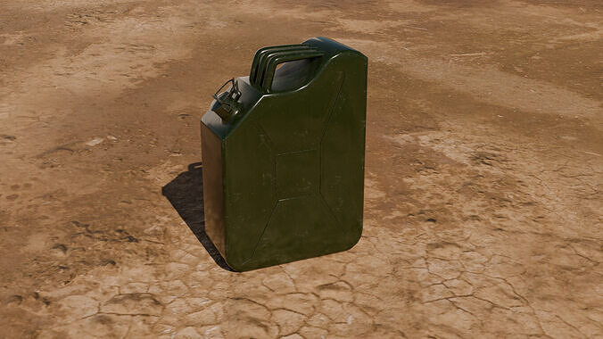 Jerrycan Free low-poly 3D model