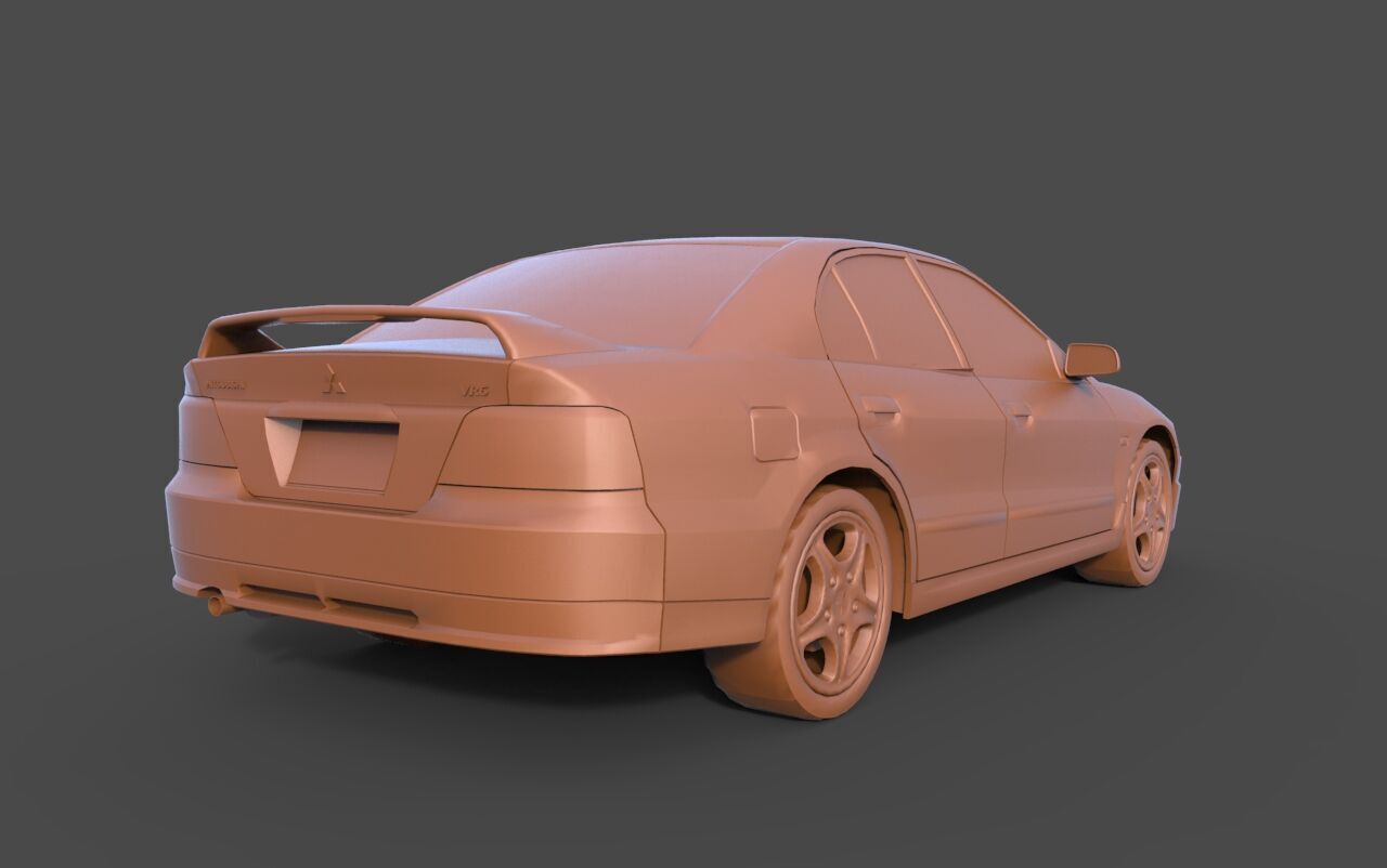 Mitsubishi Galant 3D print model_3
